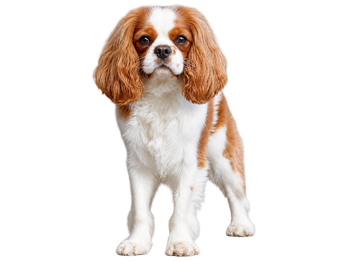 Playful Cavalier King Charles Spaniel